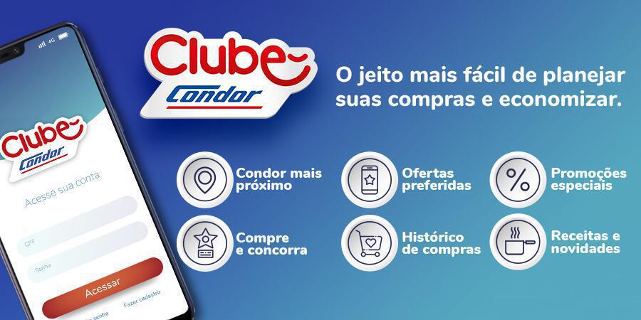Clube Condor lança novo aplicativo para consumidores